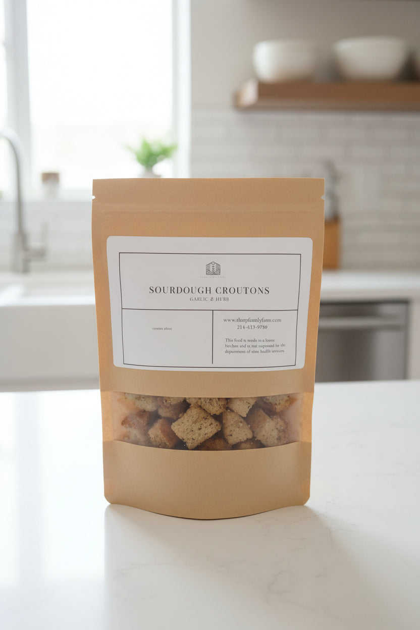 Italian Seasoned Sourdough Croutons