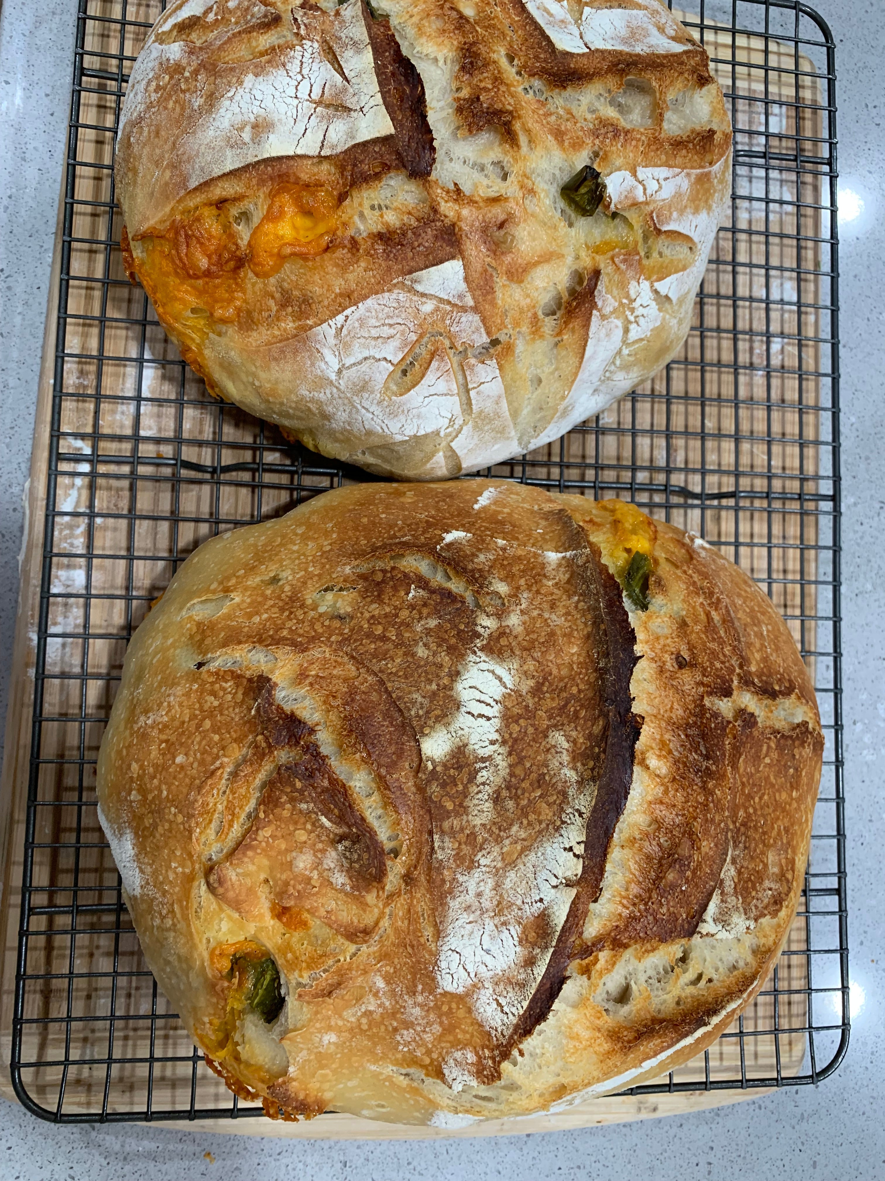 jalapeno cheddar sourdough 