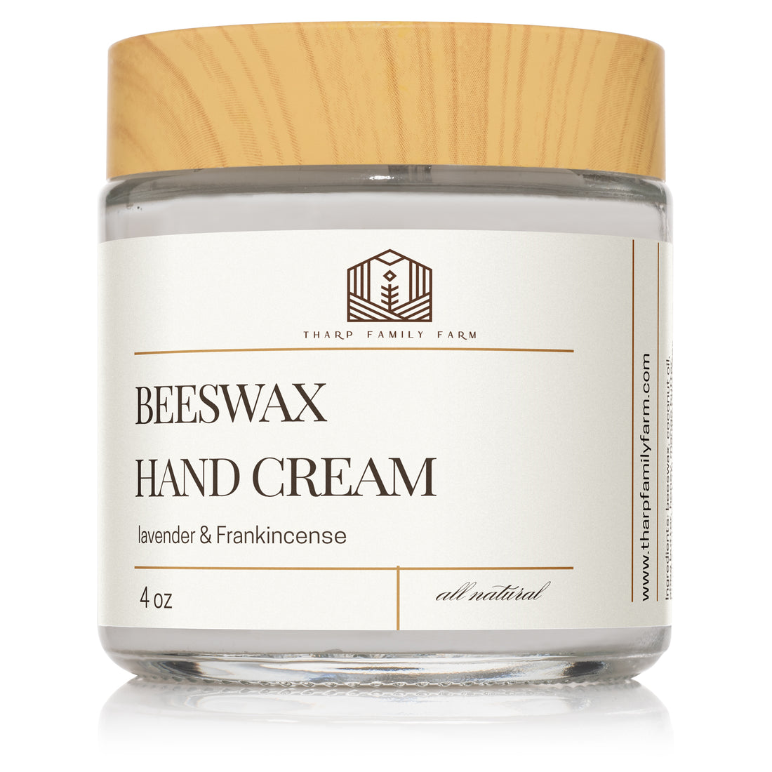 All natural beeswax hand cream