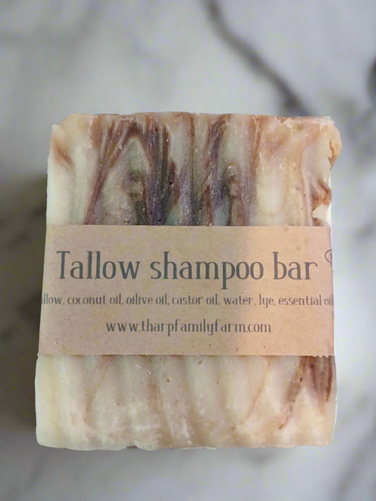 Tea tree and rosemary Tallow Shampoo Bar