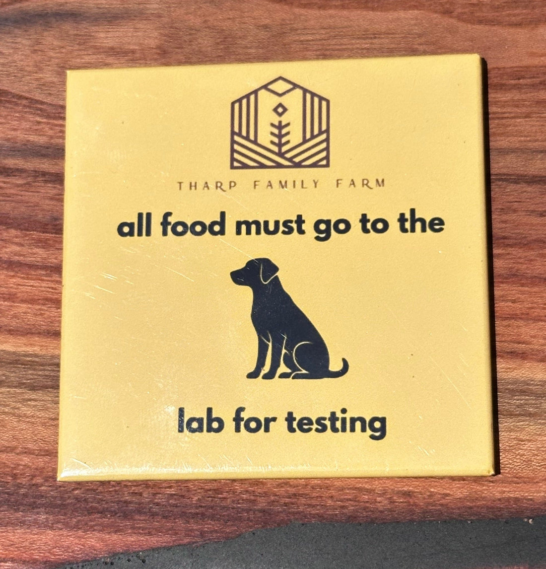 "All Food Must Go to the Lab for Testing" Magnet