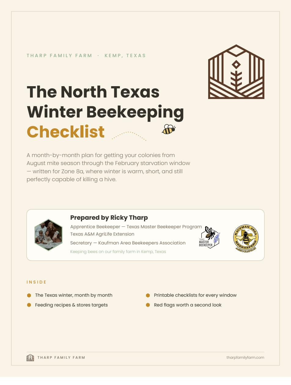 The North Texas Winter Beekeeping Checklist — Digital Guide