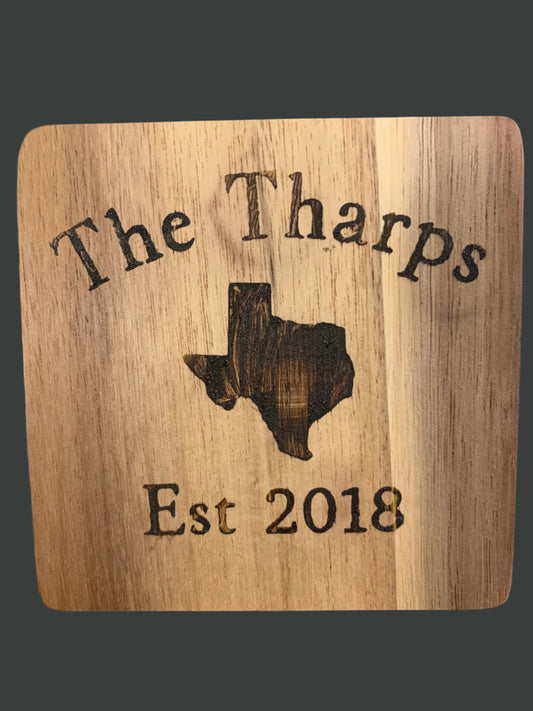 personalized  wood coasters